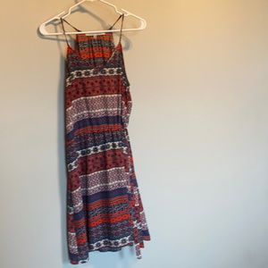 Collective concepts multi color v neck dress